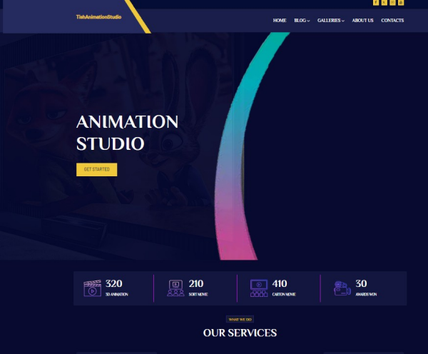 Animation Studio 애니메이션 스튜디오 워드프레스 테마