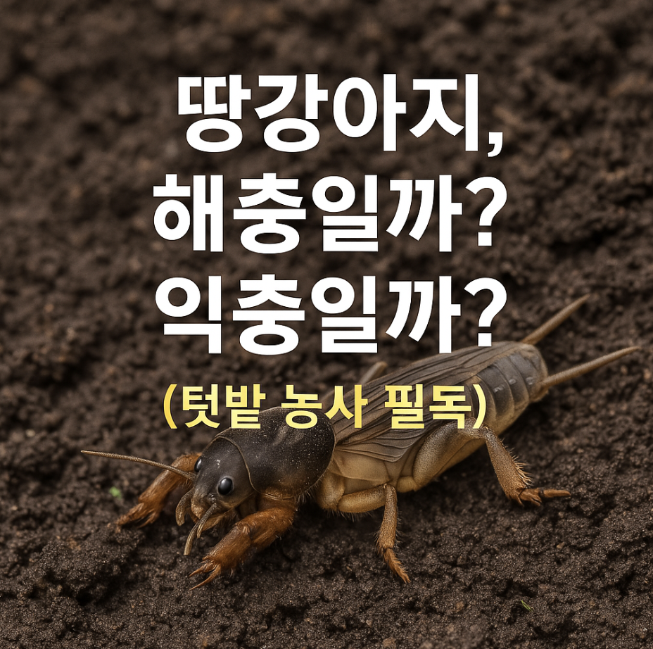 땅강아지, 해충일까? 익충일까? (텃밭 농사 필독)