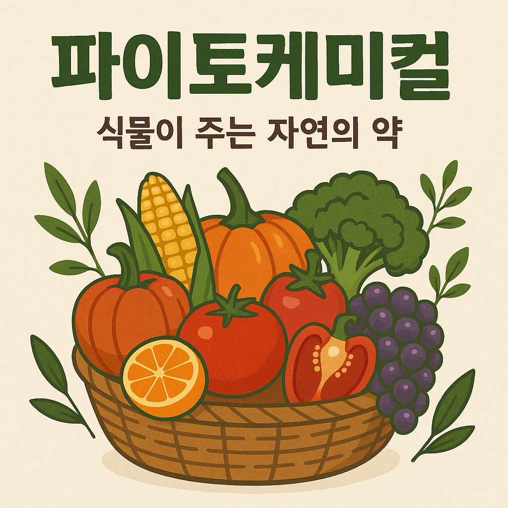 파이토케미컬, 식물이 주는 자연의 약 제목과 야채,과일의 모습