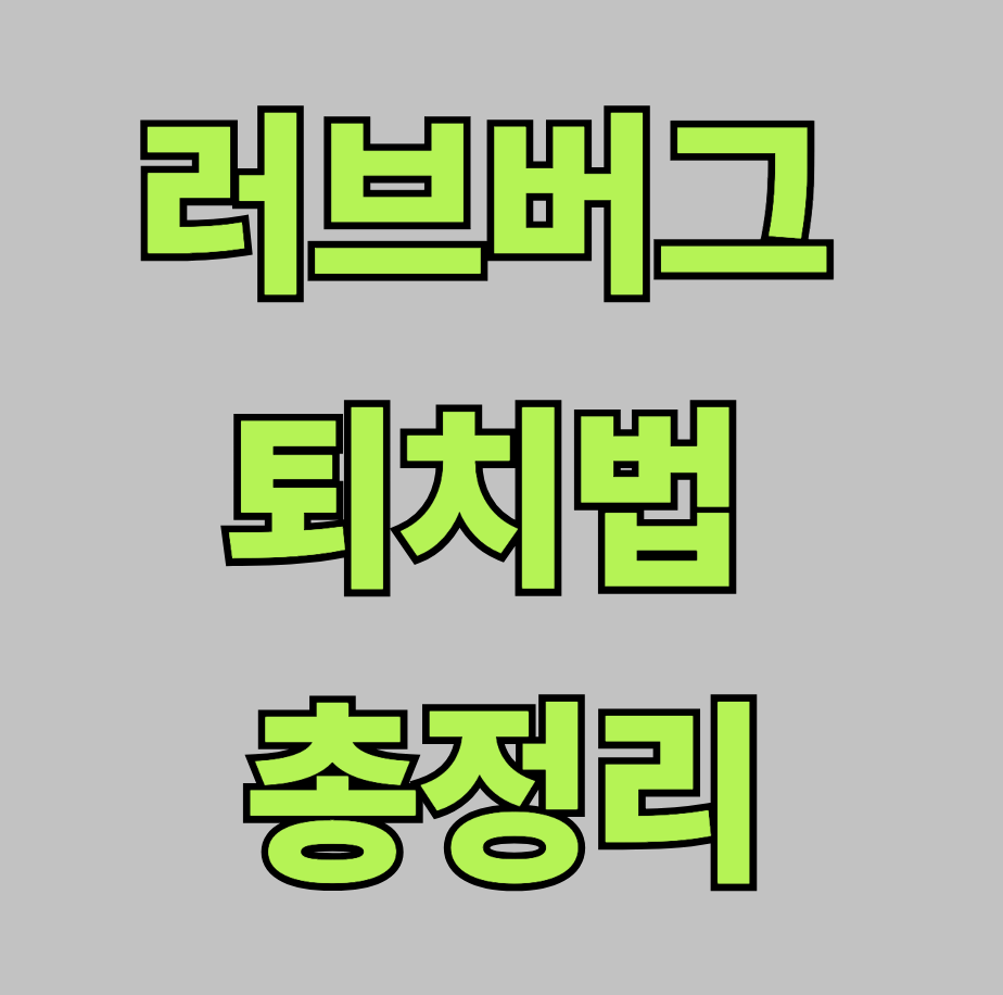 러브버그 퇴치법 총정리