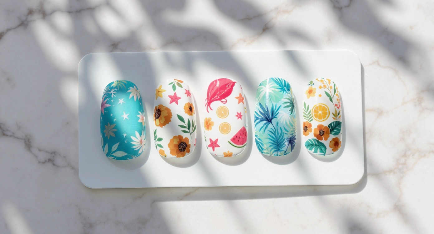 네일스티커활용법