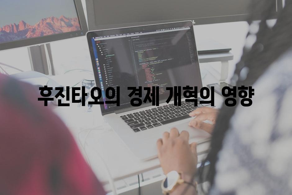 후진타오의 경제 개혁의 영향