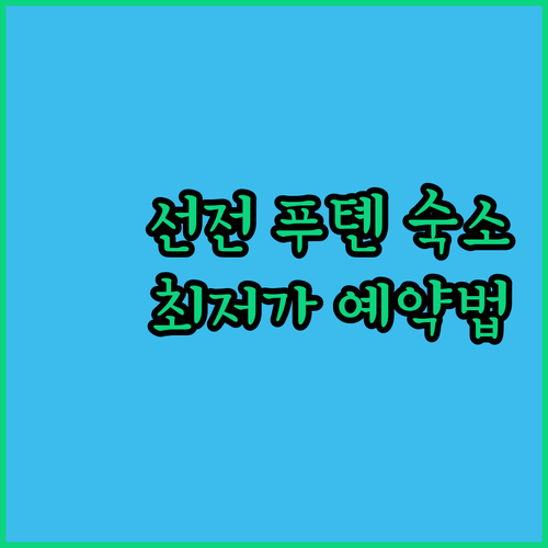 중국 선전 여행 푸톈 지구 인기 숙소..