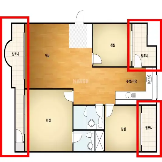 구축아파트-평면도