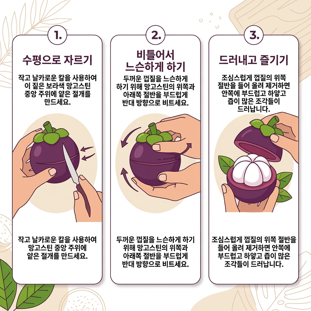 망고스틴 까는 법