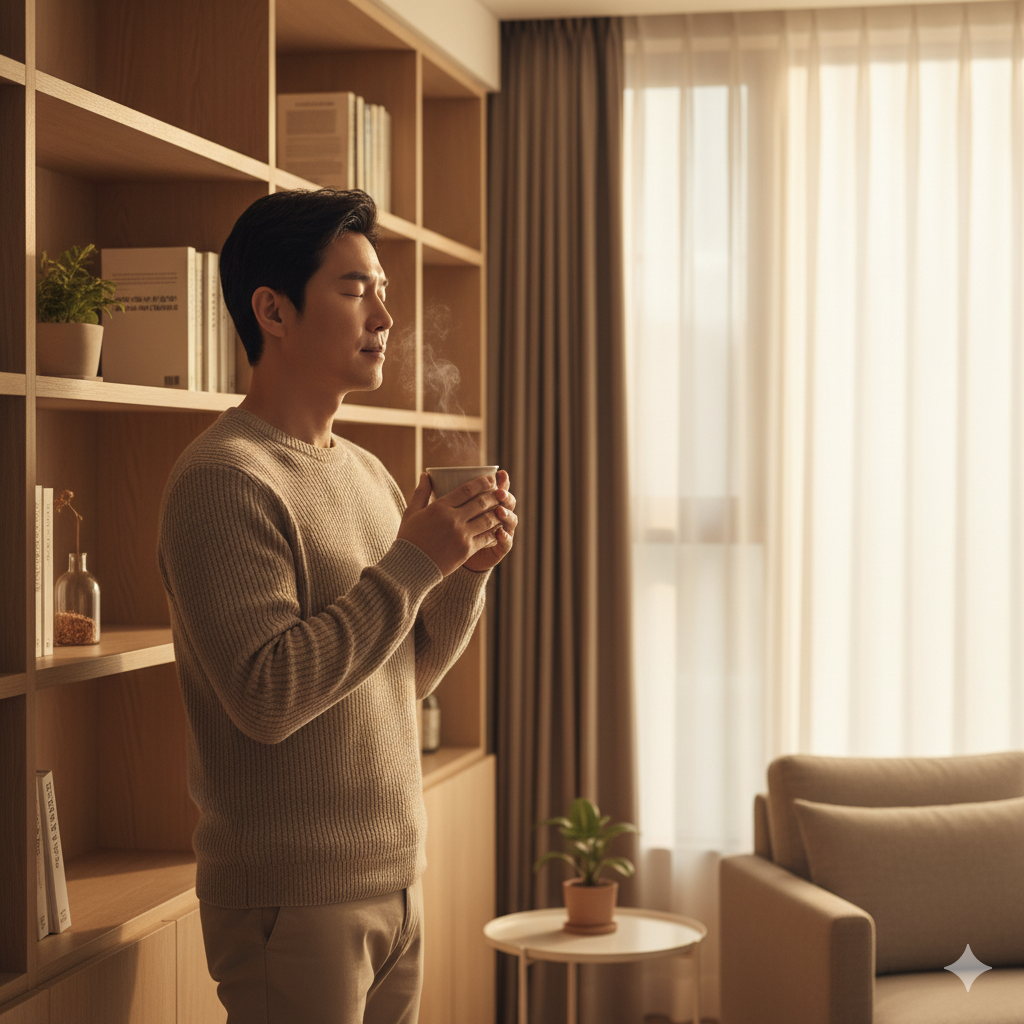 &lsquo;커피 &times; 호흡&rsquo; 3분 루틴