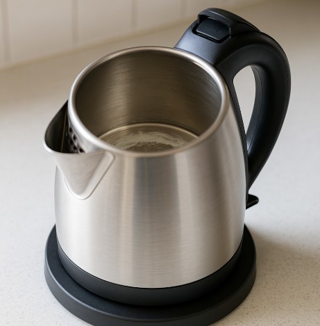 안쪽에 하얗게 물때가 낀 전기포트