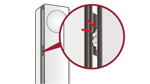 에어컨에 이물질 끼어있는 그림