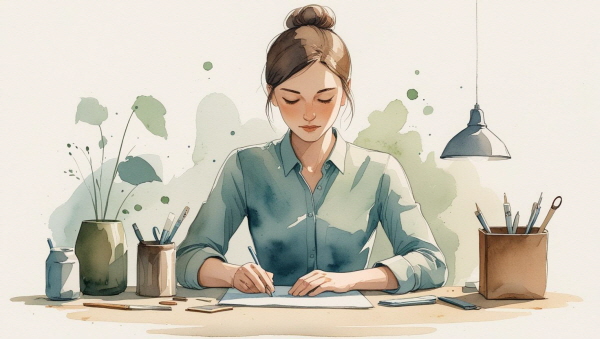 ISTJ 기질의 청소년은 조용하고 신중하며 책임감이 강합니다. 규칙을 중요하게 여기고, 주어진 일에 최선을 다하려는 성향을 지녔습니다에 관한 그림