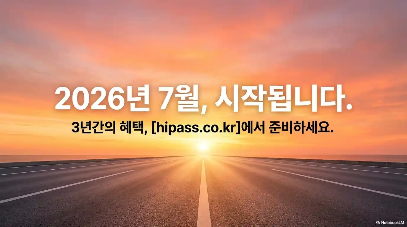 2026년 7월 시행되는 다자녀 고속도로 통행료 20% 할인 제도와 하이패스 등록 안내