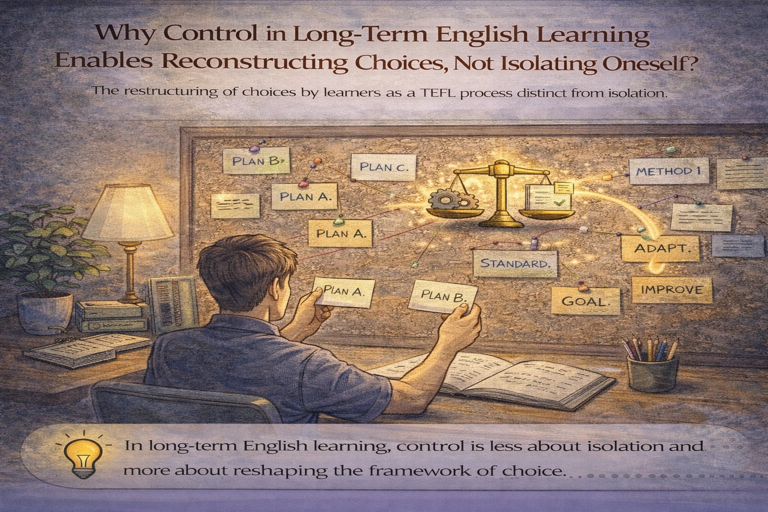 TEFL 영어교수법 통제는 고립이 아니라 선택을 재구성하는 능력인 이유