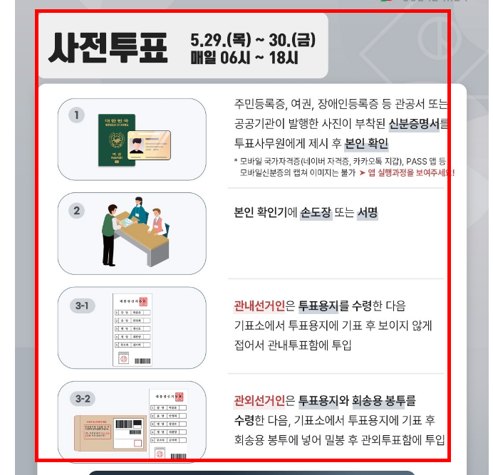 투표 참관인 신청 방법 공유