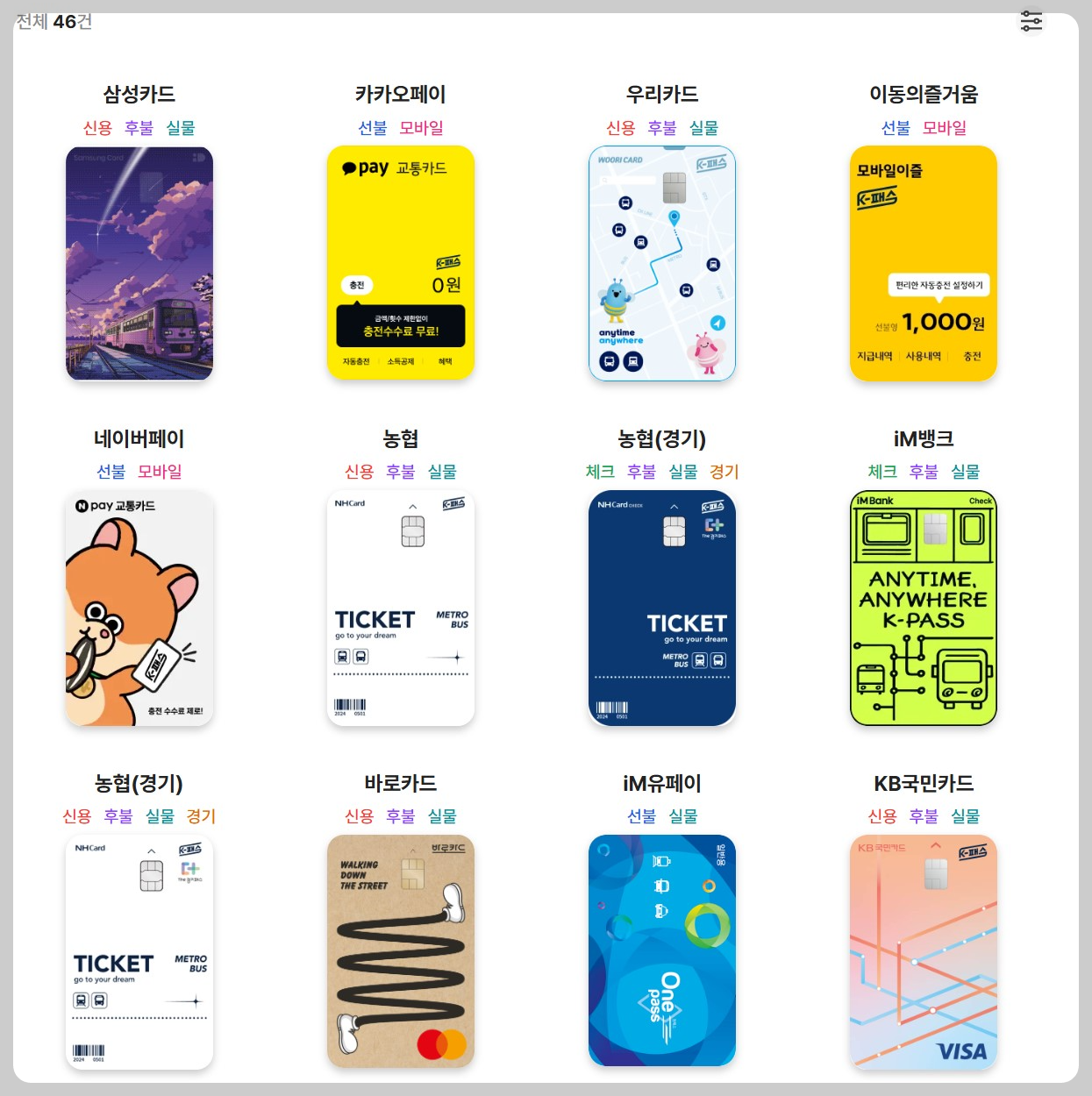 K패스 카드 추천 혜택 환급