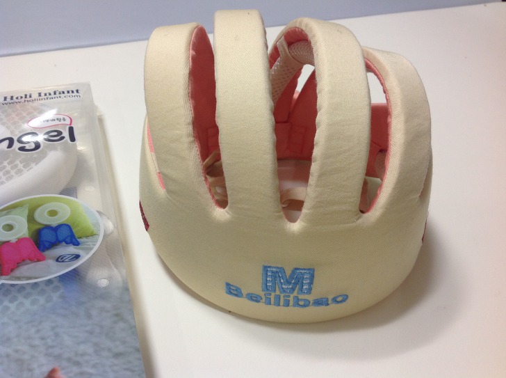 Rear view of the BaileyBao baby safety helmet.