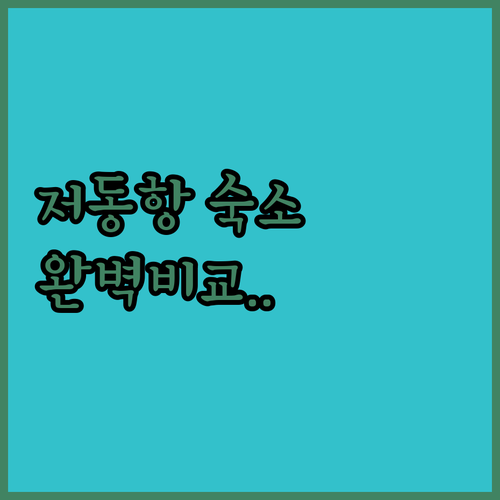 울릉도 숙소 추천 저동항 접근성 좋은..