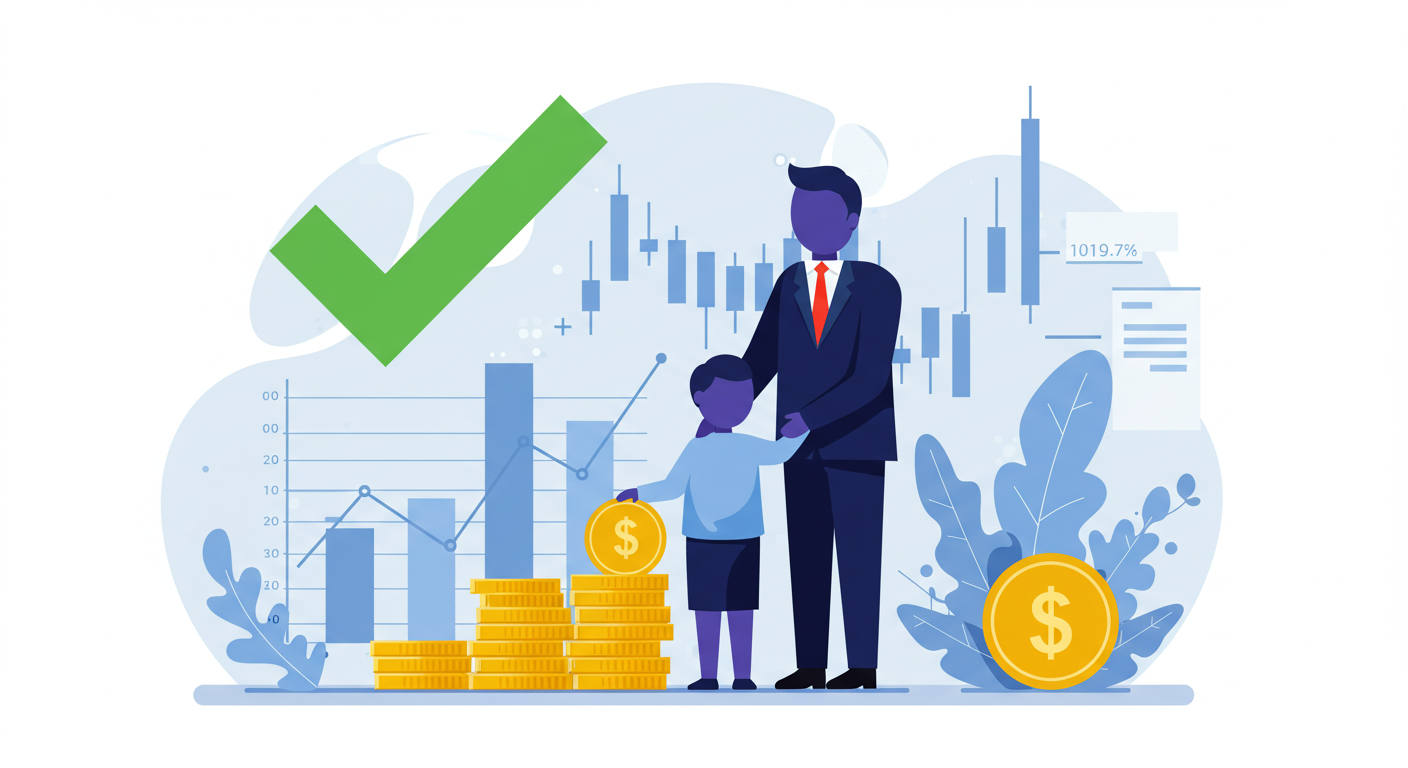 출산·육아기 고용안정장려금을 통해 근로자와 가정을 지원하며 안정적인 직장 생활을 유지하는 모습을 나타내는 전문적인 이미지