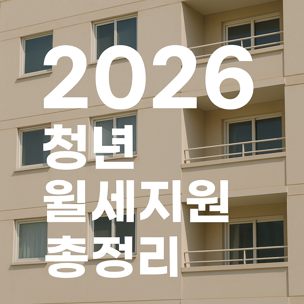 2026 청년 월세지원 총정리|소득기준·지원금·신청방법 한눈에
