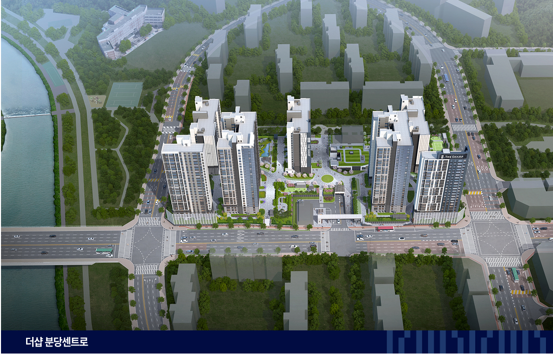 더샵분당센트로 조감도