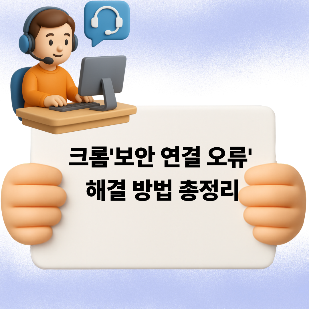 크롬 보안연결 오류