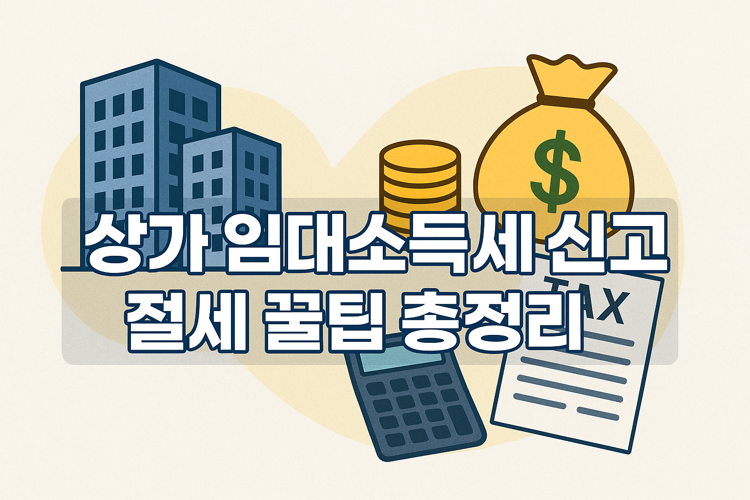 상가 임대소득세 신고 절세 꿀팁 총정리