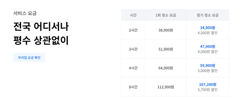 생활 청소 가사 도우미