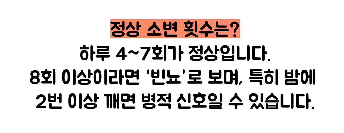 정상 소변 횟수