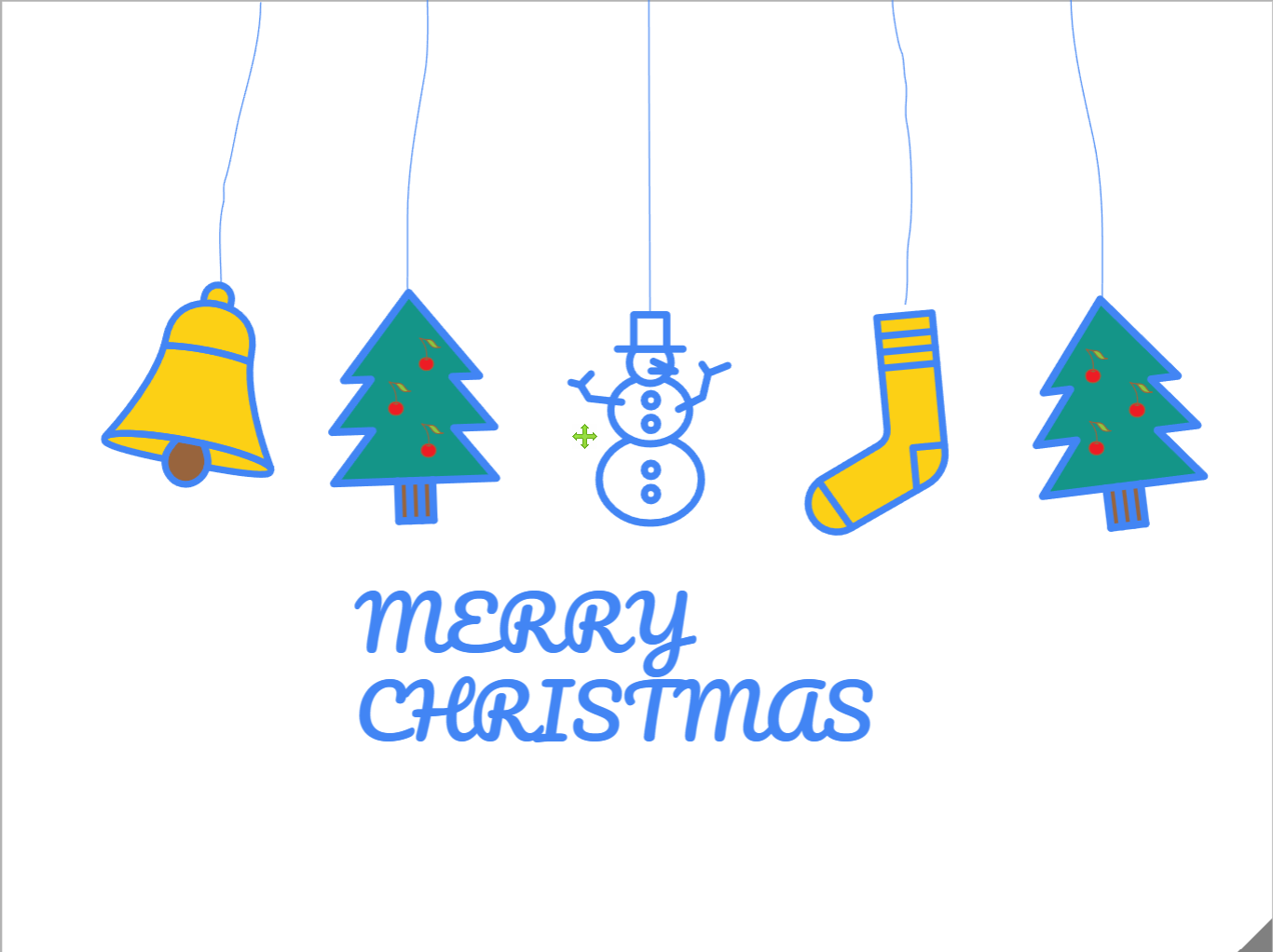 오토드로우 크리스마스 엽서 배경