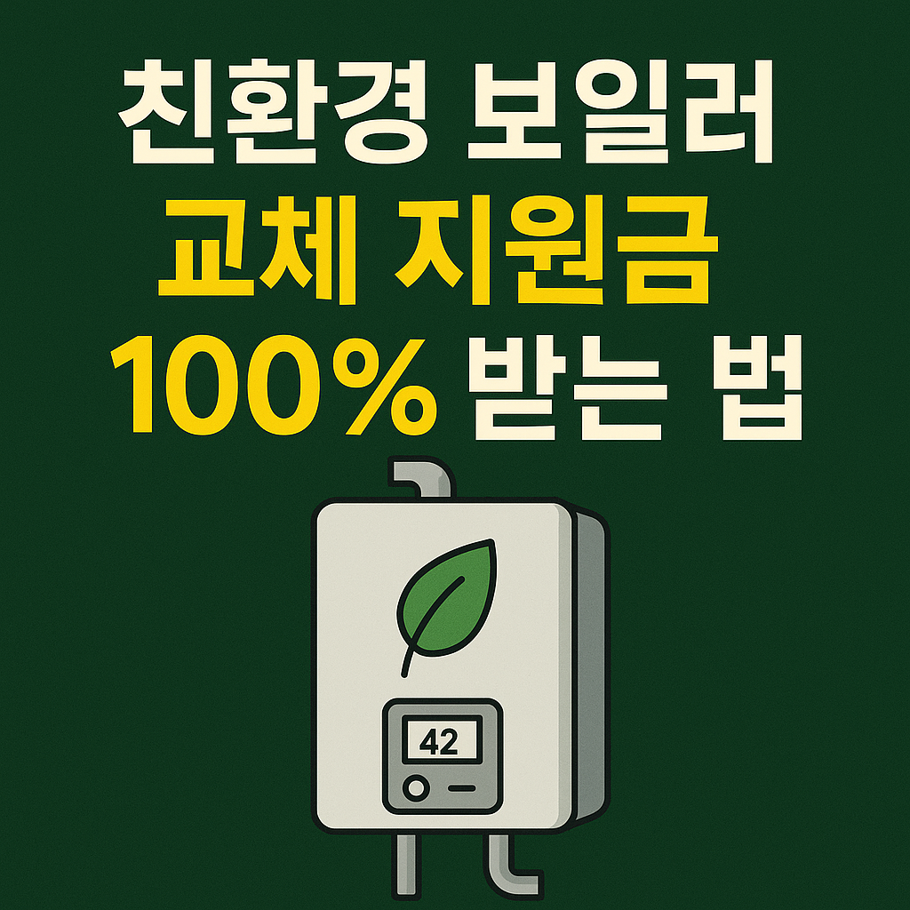 친환경 보일러 교체 지원금 신청하기
