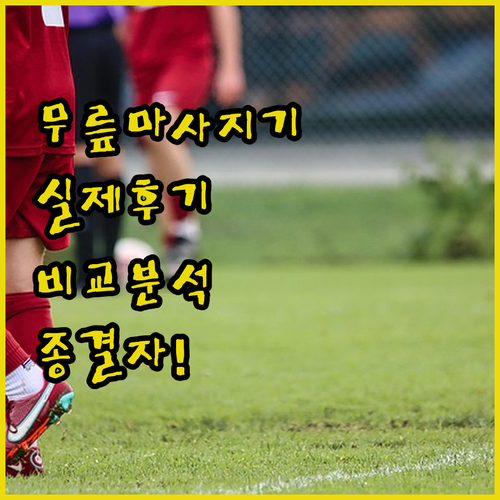 무릎 마사지기 추천 BEST 5 특징..