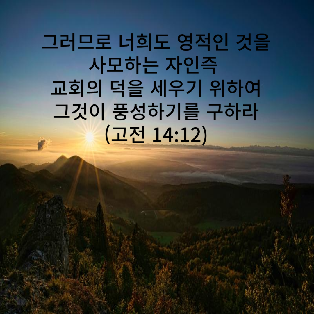고전 14:12