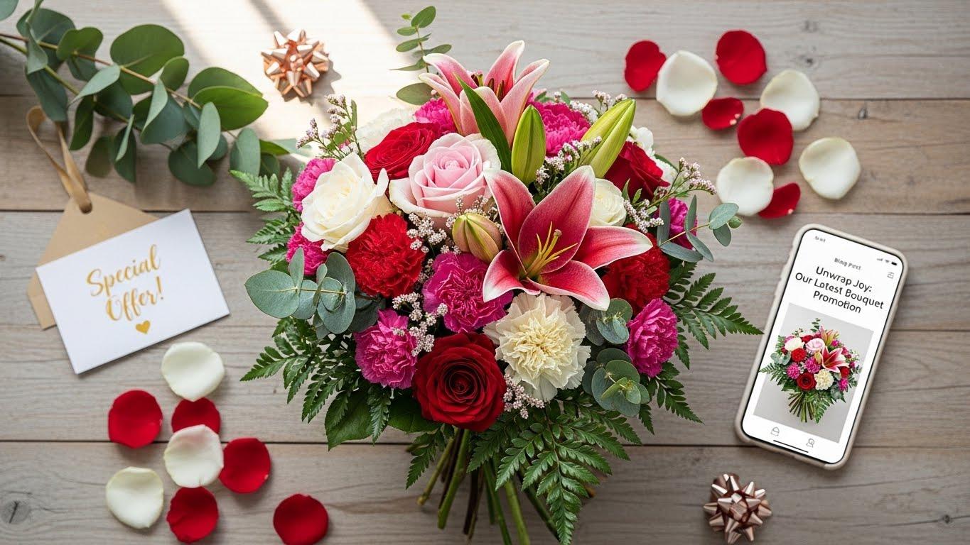 승진 축하 꽃다발 사진