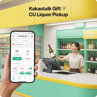 카카오톡 선물하기 전국 CU편의점 주류 픽업 서비스 이용 결제 방법 이미지