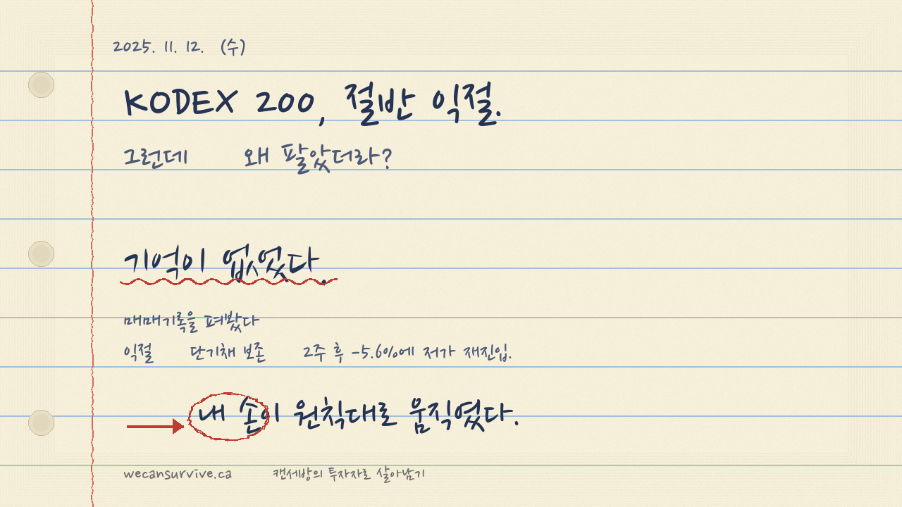 그런데 왜 팔았더라?
