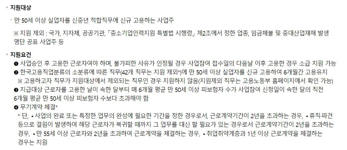 신중년-적합직무-고용장려금-지원대상