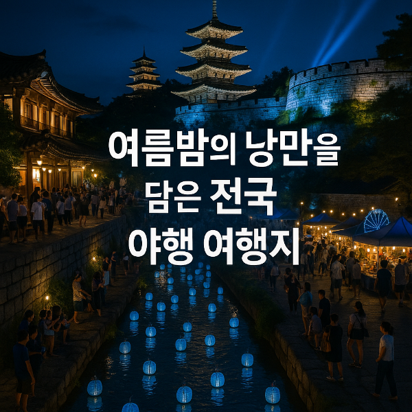 전국 야행 축제 모음! 여름밤 낭만 감성 여행지 추천