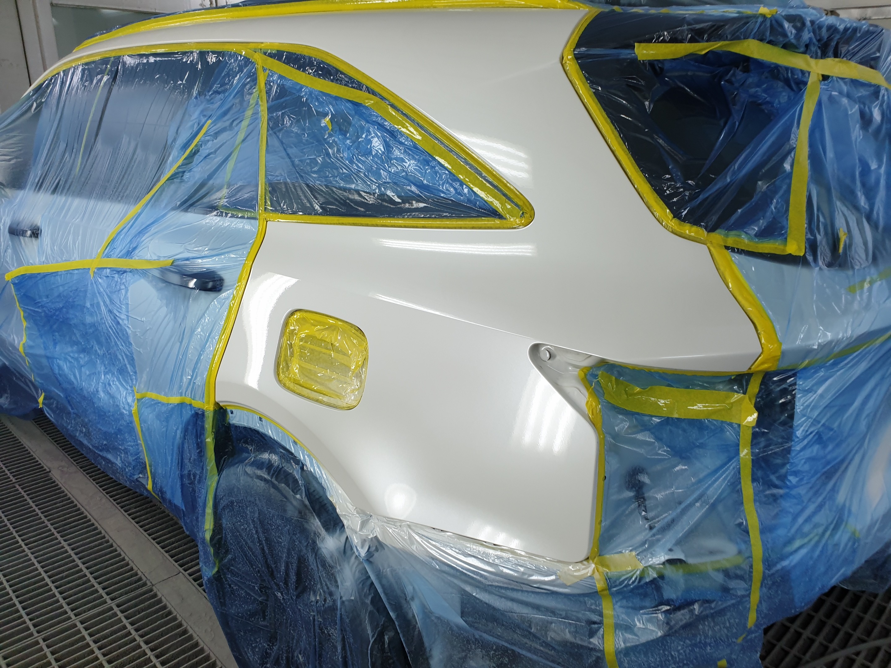 뒤 휀다 도색 완료