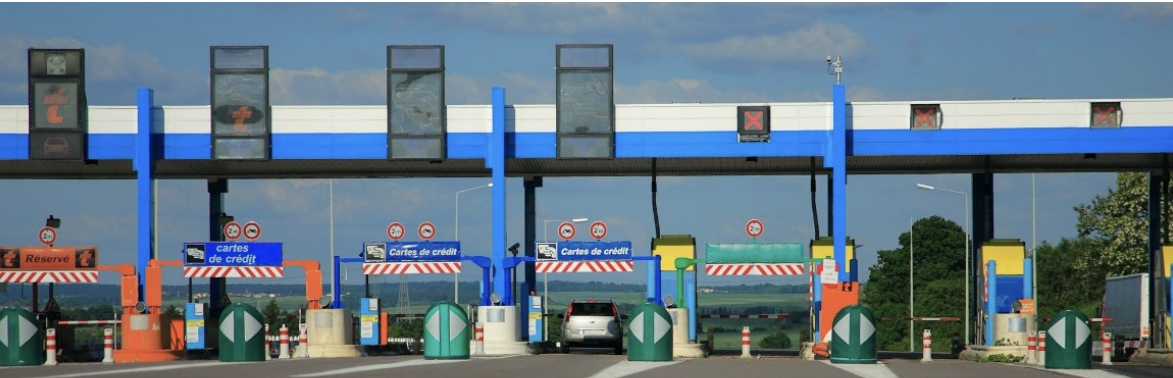 프랑스 고속도로 톨게이트 요금소