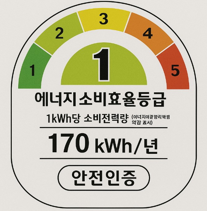 에너지 소비효율 등급 스티커