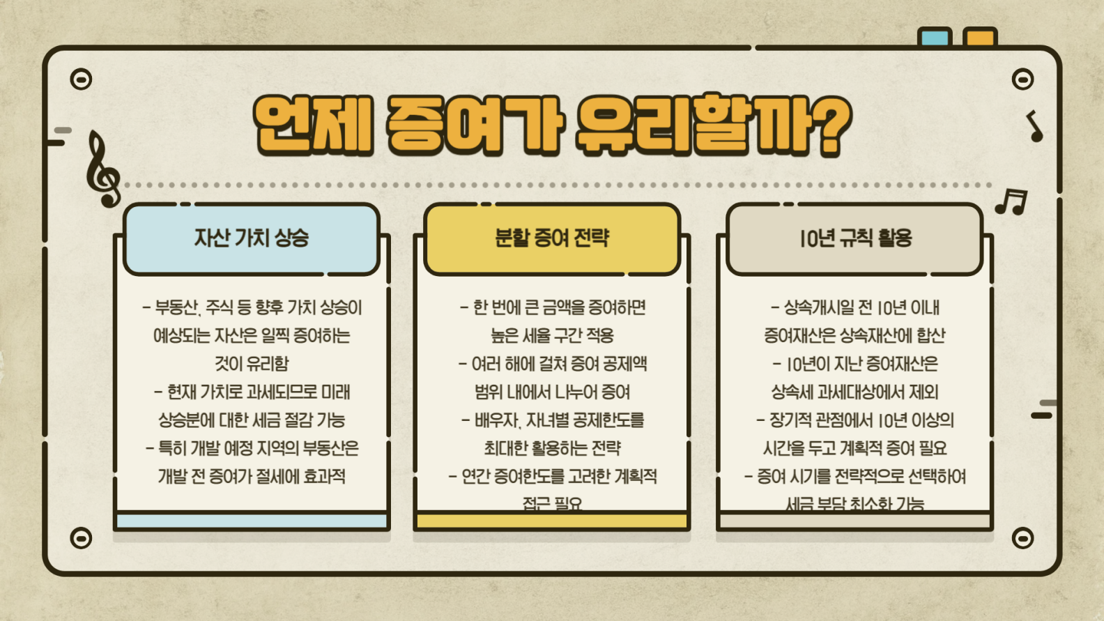 언제 증여가 유리할까?