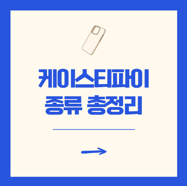 케이스티파이 후기 종류 할인 콜라보 총정리