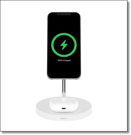 아이폰 14 추천 충전 거치대 벨킨 2 in 1 맥세이프 무선충전기 스탠드