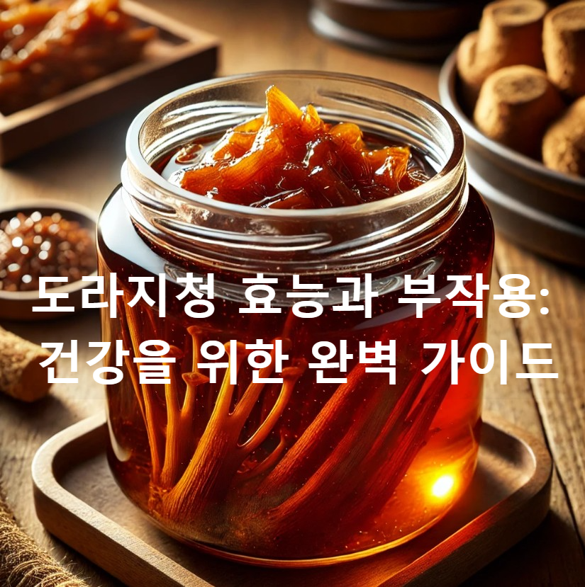 도라지청 효능과 부작용: 건강을 위한 완벽 가이드