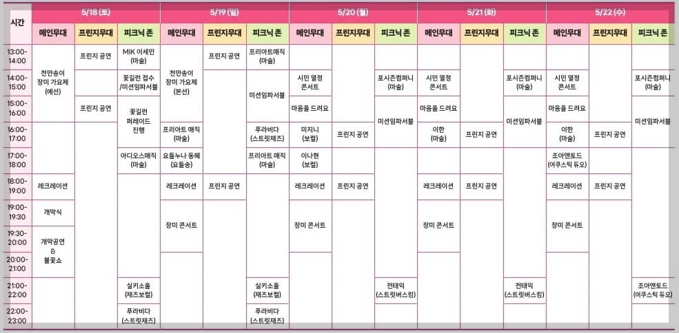 삼척장미축제 일정 주차정보 행사내용 주변관광지[총정리]