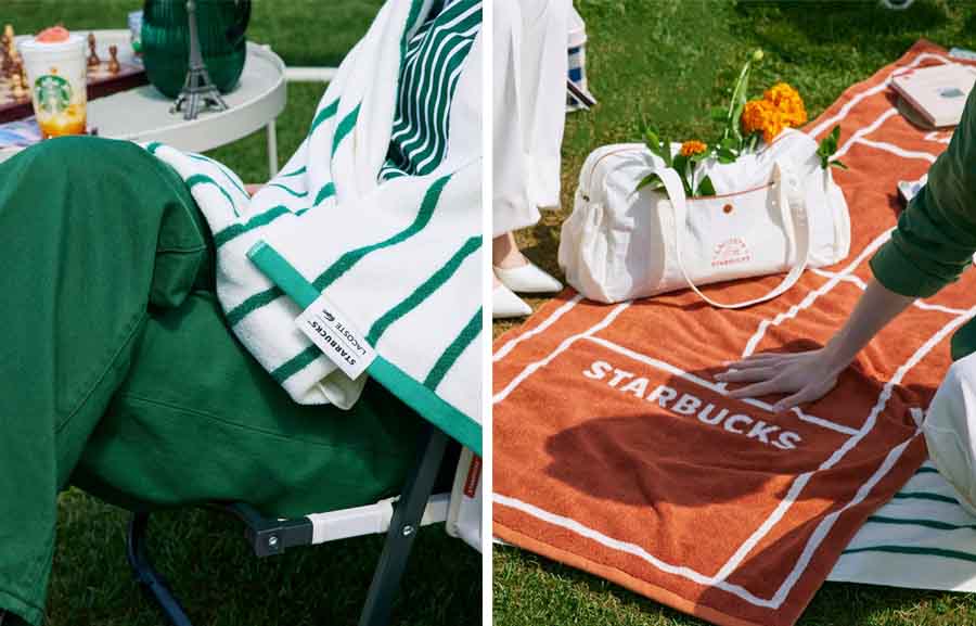 스타벅스 X 라코스테 굿즈 트렌타월