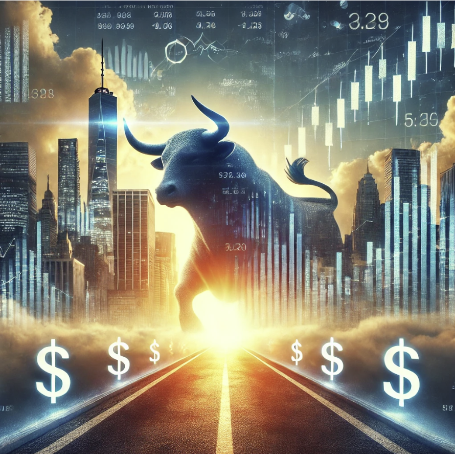 장기 투자 관점에서 본 미국 주식시장을 연상 시키는 이미지