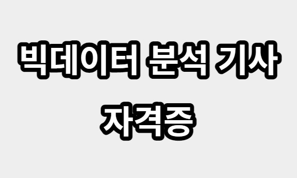 빅데이터분석기사