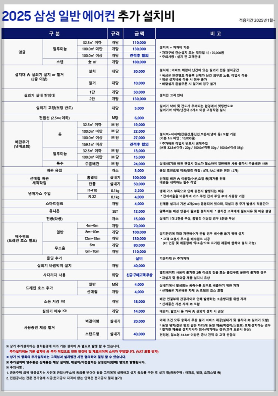 삼성 무풍 클래식 에어컨