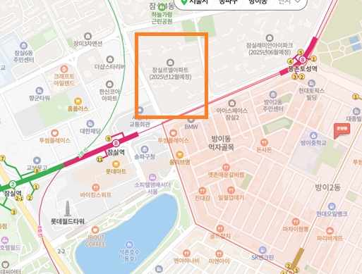 잠실 르엘 아파트는 이곳에!
