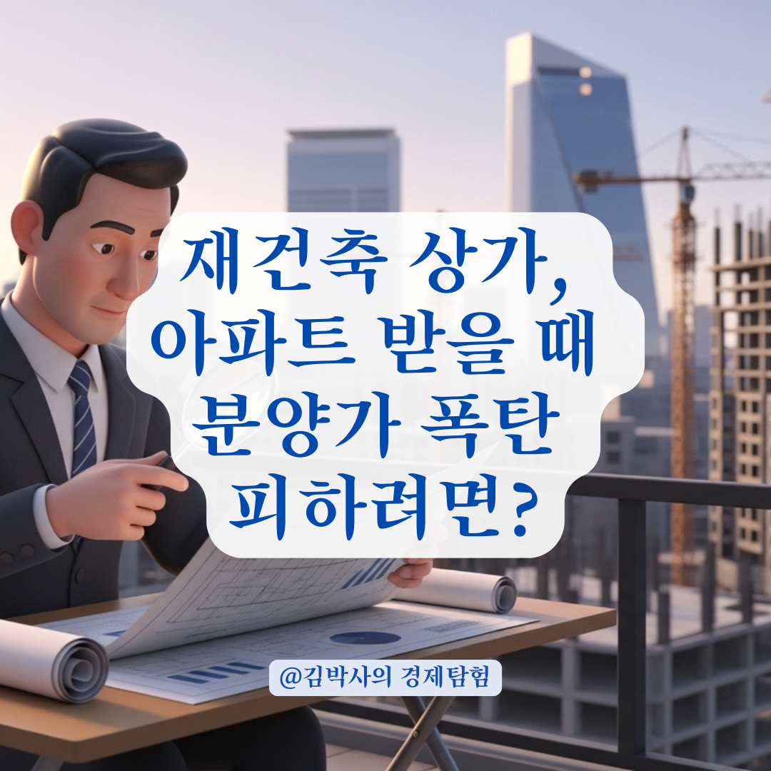 재건축 상가로 아파트 받는다면 분양가 차등 적용 기준은 어떻게 될까?