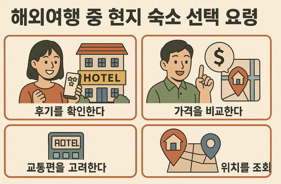 해외여행 중 현지 숙소 선택 요령